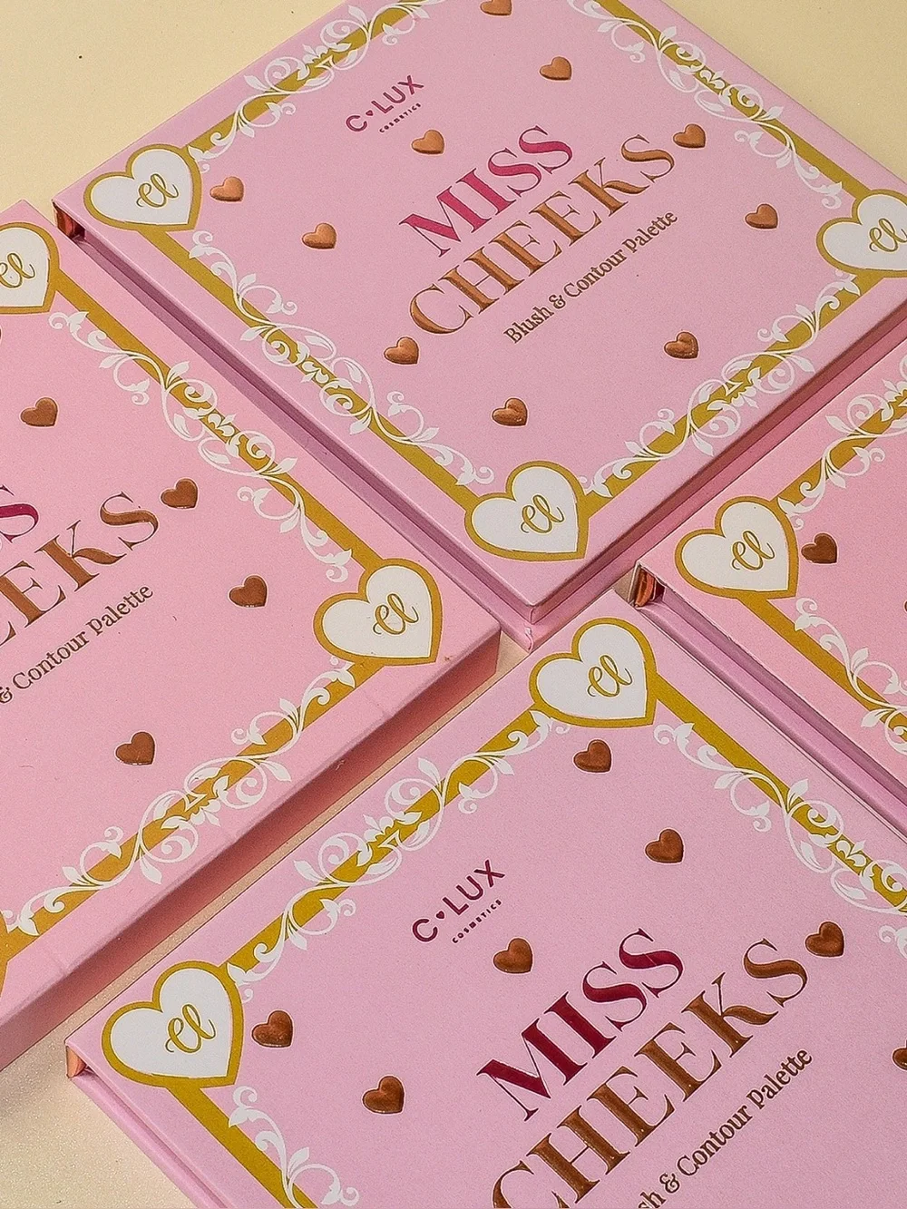 C-Lux Miss Cheeks Blush & Contour Palette - Pink